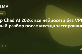 AI-ассистенты: Обзор Chad AI 2026: все нейросети без VPN — честный разбор после месяца тестирования — AITEMA